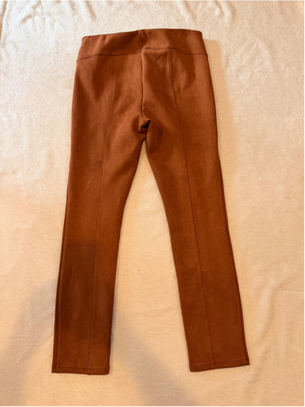 Anthropologie Brown Suede Leggings Size 29